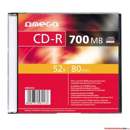 PĹ‚yta OMEGA CD-R 700MB 52X SLIM CASE (1)