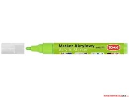 Marker akrylowy, fibrowa koĹ„cĂłwka okrÄ...gĹ‚a 2-5mm, zielony jasny metalic TO-402 Toma