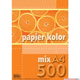 Papier xero A4 mix kolorĂłw (500 arkuszy) KRESKA