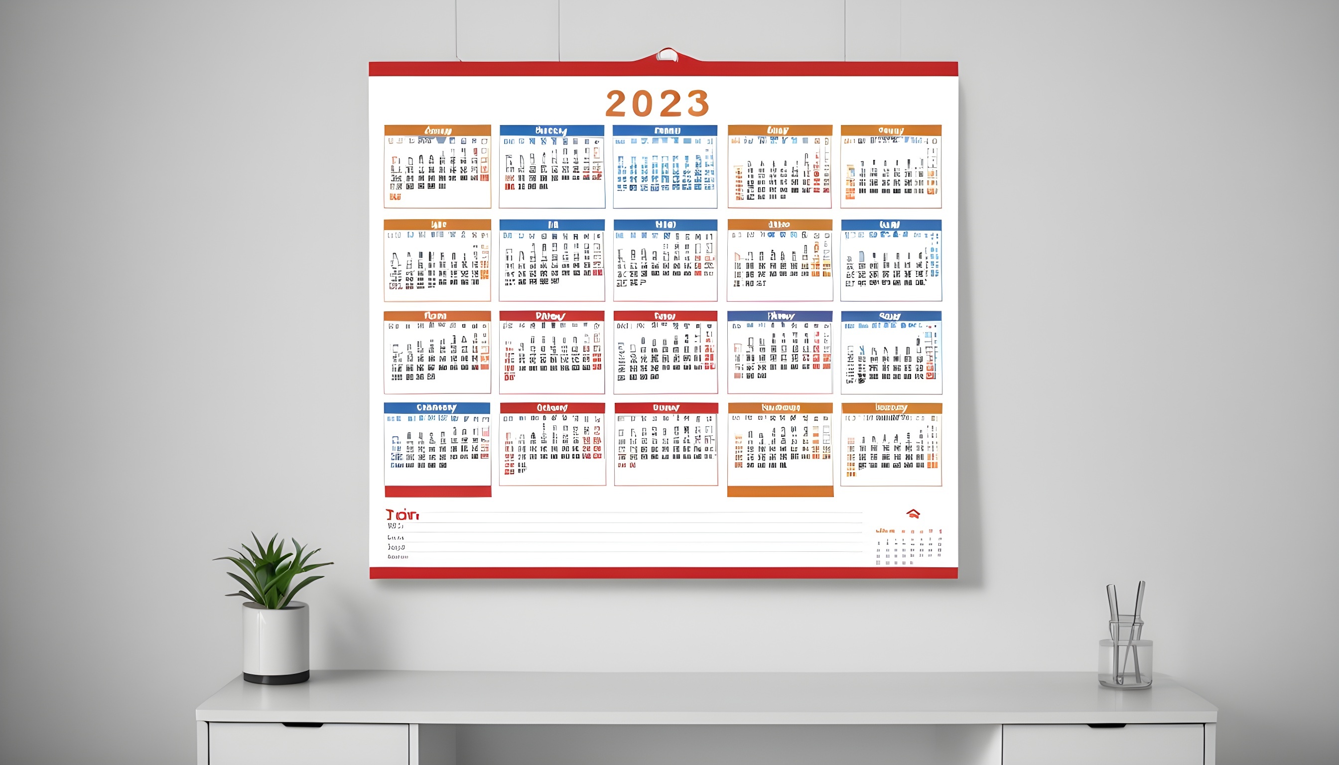 Kalendarze biurowe pomocne w zarządzaniu czasem