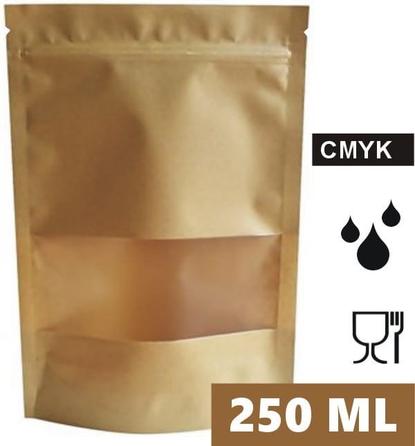 Doypack ECO 250 ml 110x65x185 mm z okienkiem