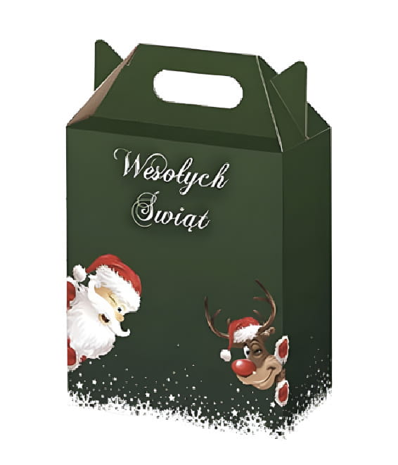 Pudełko 190 x 95 x 220 z uchwytem ZIELONY JELONEK