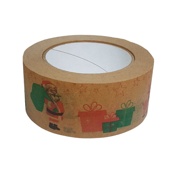 Taśma pakowa papierowa ŚWIĄTECZNA MIKOŁAJ 48x60