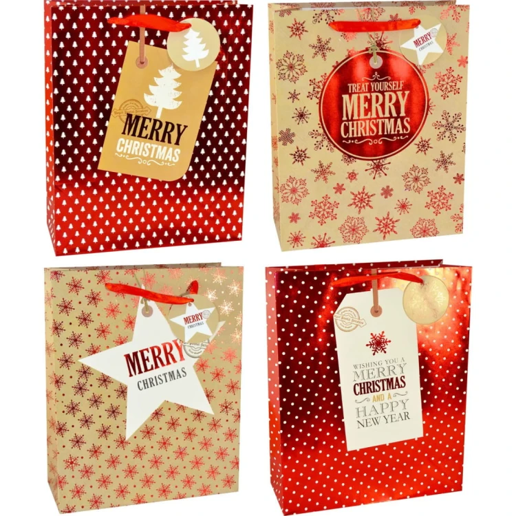 Torebka prezentowa 25 x 32 x 11 Xmas MIX