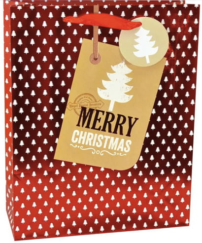 Torebka prezentowa 25 x 32 x 11 Xmas MIX