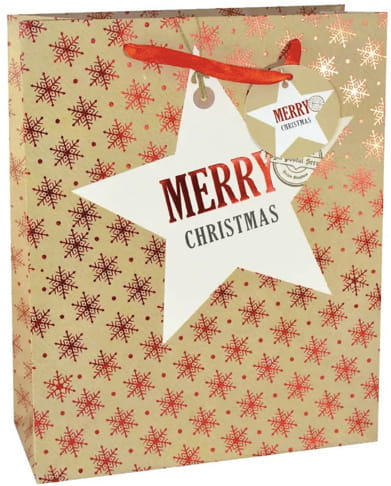 Torebka prezentowa 25 x 32 x 11 Xmas MIX