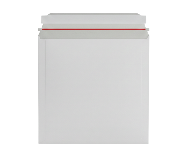 Koperta kartonowa biała 25 x 35 A4 z paskiem samoklejącym