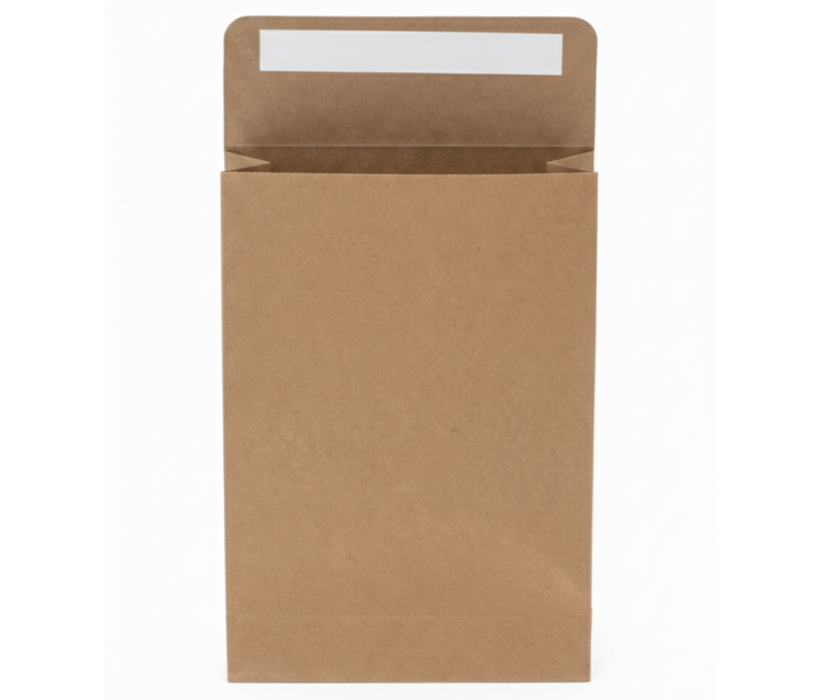 Koperta papierowa brązowa 229x327x38 A4 z paskiem samoklejącym ROZSZ BOK I SPÓD