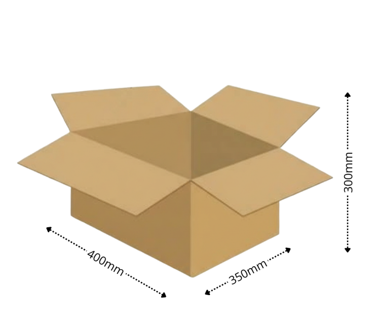 Karton klapowy tekt 5 - 400 x 350 x 300 - 580g fala BC