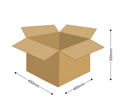 Karton klapowy tekt 5 - 400 x 400 x 500 600 g/m2 fala BC 9