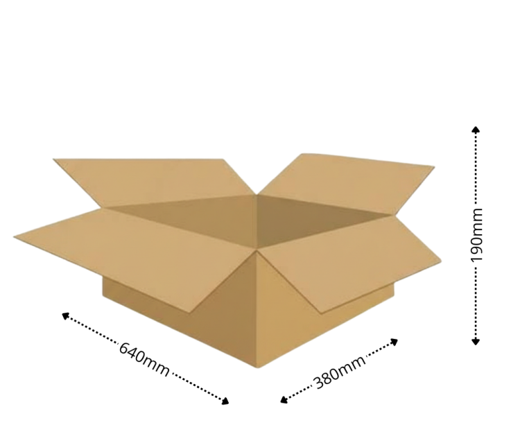 Karton do paczkomatu INPOST - 640 x 380 x 190 Gabaryt B 400 g/m2 Fala B