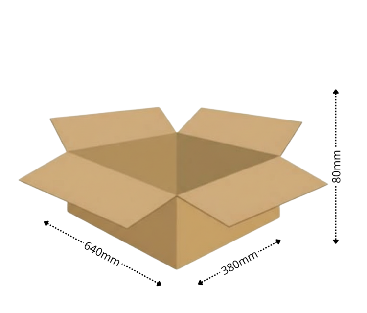 Karton do paczkomatu INPOST - 640 x 380 x 80 Gabaryt A 400g/m2 Fala B