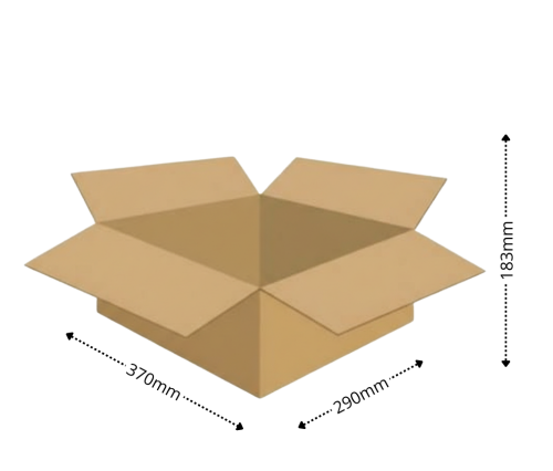 Karton klapowy tekt 3 - 370 x 290 x 183 420gr fala B