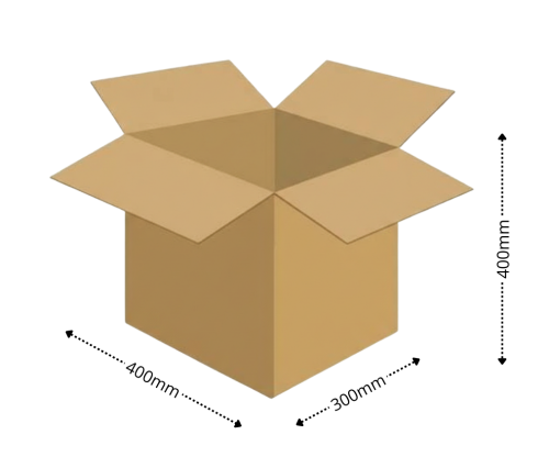 Karton klapowy tekt 3 - 400 x 300 x 400 450g/m2 fala C