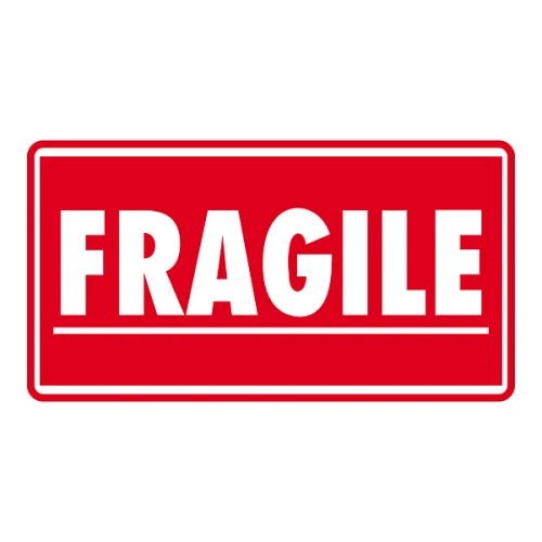 etykieta fragile 100x50