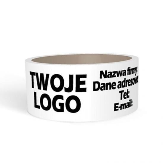 Taśma z nadrukiem 48 x 60 - 1 kolor 540 sztuk / PVC