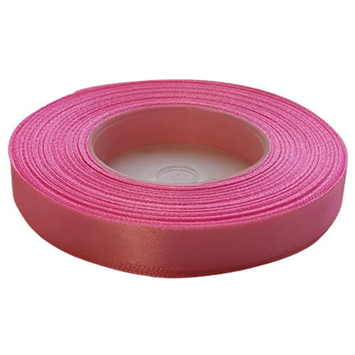 Wstążka satynowa 12mm x 32m RÓŻOWA