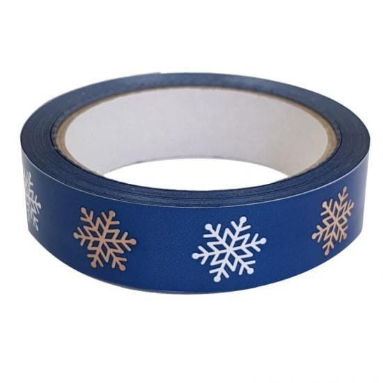 Taśma pakowa ŚWIĄTECZNA GRANATOWA 24 x 60