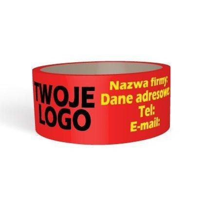 Taśma z nadrukiem 48 x 60 - 2 kolory+tło 360 sztuk / PVC