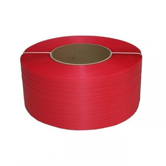 Taśma polipropylenowa czerwona 12x0,6 2500 mb