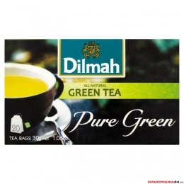 Herbata DILMAH PURE GREEN TEA zielona 20