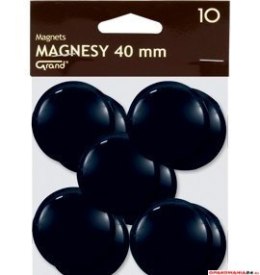 Magnesy 40mm GRAND czarne (10)^ 130-1