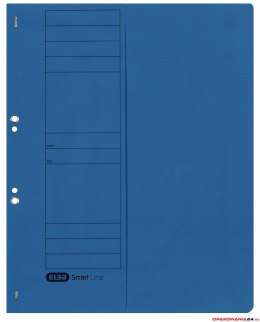 Skoroszyt kartonowy ELBA 1/2 A4, oczkowy, niebieski, 100551876