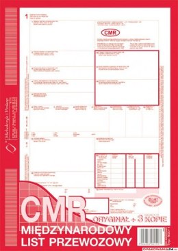 800-1N CMR międzynarodowy list przewozow