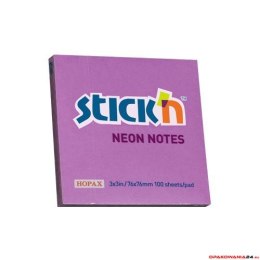 Notes samop. 76mm x 76mm FIOLETOWY neon