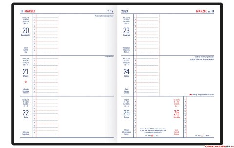 Kalendarz TENO notesowy 2023 (N1) TELEGRAPH