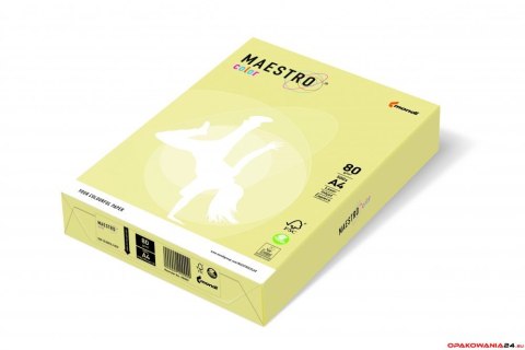 Papier xero MAESTRO COLOR A4 80g YE23 ĹĽĂł