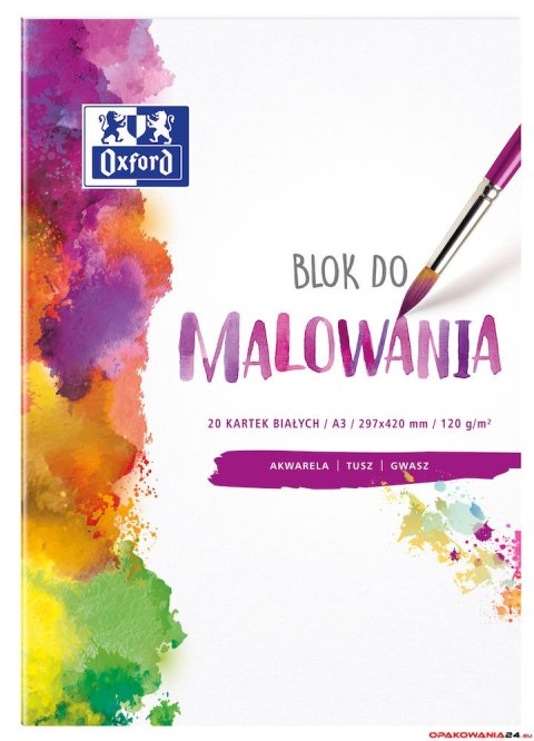 Blok do malowania OXFORD A3 20k 120G bia