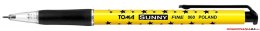 Długopis w gwiazdki AUTOMAT SUNNY z końcówką 0,7mm, czarny TO-060 Toma