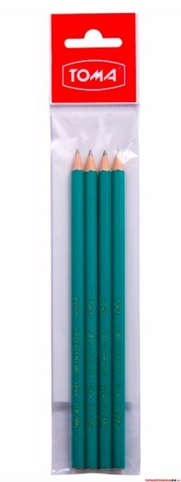 Ołówki z żywicy syntetycznej EXCELLENT,HB, hexagonalne, zielony TO-004 Toma