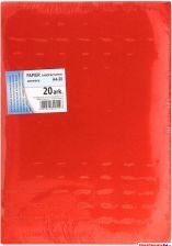 Papier samoprzylepny A4 (20 arkuszy) czerwony KRESKA