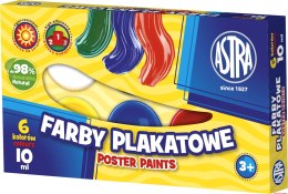 Farby plakatowe 6 kol.10ml ASTRA 831119