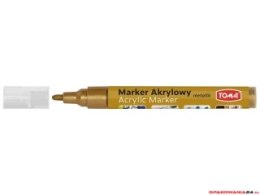 Marker akrylowy, fibrowa koĹ„cĂłwka Ĺ›ciÄ™ta 2-5mm, zĹ‚oty TO-400 Toma