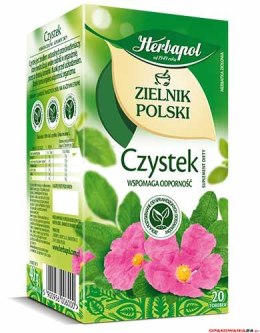 Herbata HERBAPOL CZYSTEK Suplement diety Zielnik Polski 20t x2g ziołowa