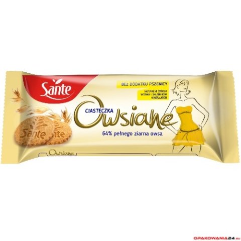 Ciasteczka owsiane naturalne SANTE 138g