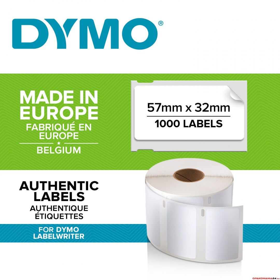Etykiety DYMO 57x32 biała 11354 różnego