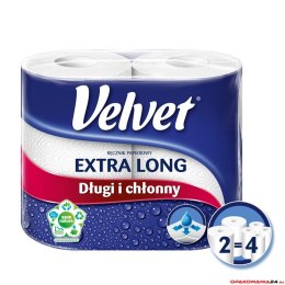 Ręcznik Velvet Extra Long Biały 2 rolki