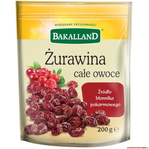 Żurawina 200g BAKALLAND