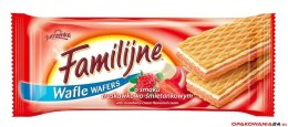 Wafle FAMILIJNE Truskawkowo-śmietankowym 180g JUTRZENKA