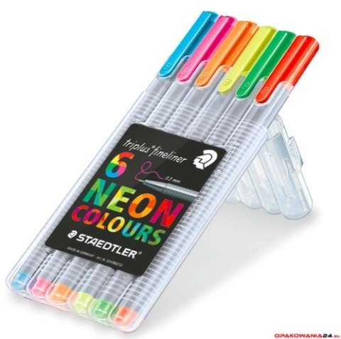 Cienkopis TRIPLUS 0.3 S 334 SB6CS3 6 szt neon STAEDLER Cienkopis TRIPLUS 0.3 S 334 SB6CS3 6 szt neon STAEDLER