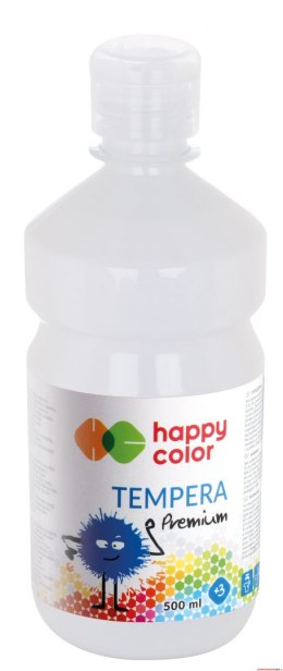 Farba TEMPERA Premium 500ml biaĹ‚a HAPPY