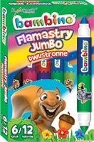 Flamastry BAMBINO dwustronne Jumbo 6 szt