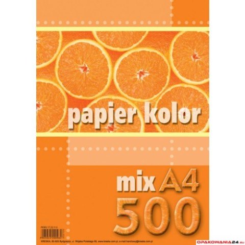 Papier xero A4 mix kolorów (500 arkuszy) KRESKA