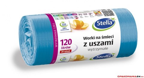 Worki na Ĺ›mieci z uszami wytrzymaĹ‚e 120L