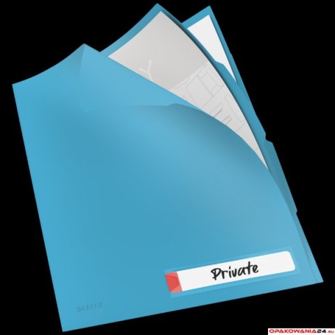Folder A4 z 3 przegródkami Leitz Cosy, niebieska 47160061 Folder A4 z 3 przegródkami Leitz Cosy, niebieska 47160061
