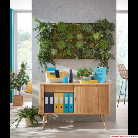 Folder A4 z 3 przegródkami Leitz Cosy, niebieska 47160061 Folder A4 z 3 przegródkami Leitz Cosy, niebieska 47160061